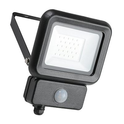 Прожектор с датчиком движения LED CONCEPT FL-LC 20 Вт IP65 черный 