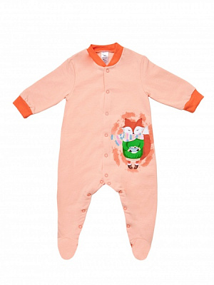 Комбинезон для девочек для девочки Smil 108659 р.68 персик 108659 