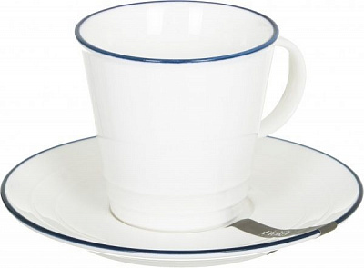 Чашка с блюдцем Nostalgia white 300 мл LH5634-300-J020 Fiora
