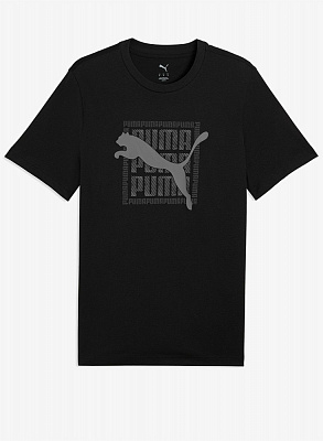 Футболка Puma GRAPHIC Puma Wording Tee 69177501 р.L черный