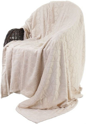 Плед Basic Shine Rhombus 160x200 см айворі La Nuit