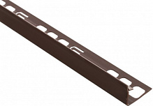 Кутник для плитки Salag внутрішній 10 ПВХ 12 мм 2,5м темно-коричневий