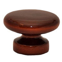 Меблева ручка дерев'яна №3 коричневий