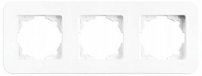 Рамка трехместная Viko Rollina универсальная белый 90480053