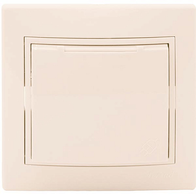 Розетка із заземленням Lezard Mira 16 А 250 В без шторок з кришкою кремовий