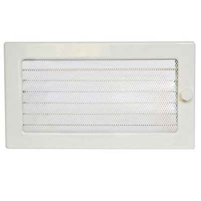 Решітка камінна з жалюзі  4FIRE 17х30 біла