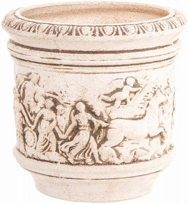 Горшок шамотный Одиссей №1 271 круглый 11,1л кремовый 