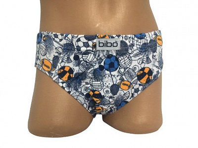 Трусы для мальчиков Bibo р.140 белый с серым 21035 