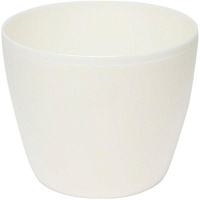 Горшок пластиковый Lamela Магнолия круглый 14,1л белый/перламутровый (205) 
