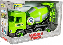 Машинка Wader бетонозмішувач зелений «Middle truck» 39485