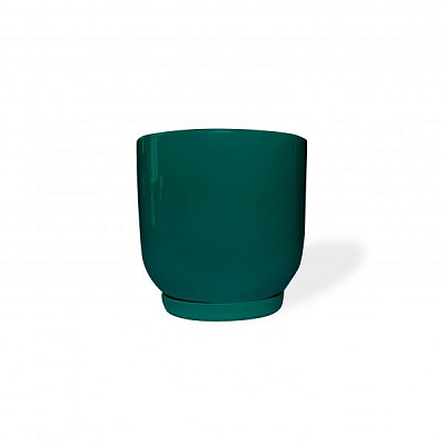 Горщик керамічний Резон Конус опуклий прямокутний 2,7л смарагдовий