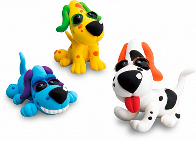 Набір для творчості Paulinda маса для ліплення Super Dough Песики 081555