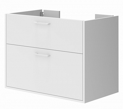 Тумба ЮВЕНТА Afina 80 см белая под столешницу или умывальник Piedra 80