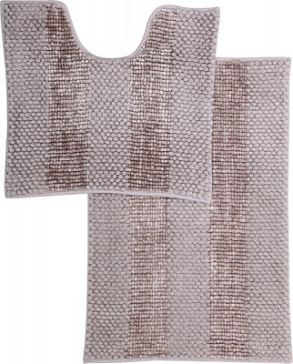 Набір килимків Dariana для ванної кімнати Матрац 50х55 см+80х55 см, сірий