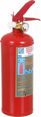 Вогнегасник порошковий Пожзахист ВП-1(з) ЧКП з кронштейном