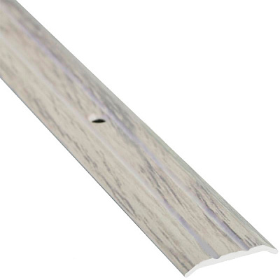 Порожек алюминиевый декорированный Braz Line рифленый с отверстиями 25x900 мм дуб испанский 