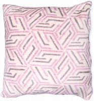 Подушка декоративна Metrix 45x45 см рожевий із принтом Frannel 