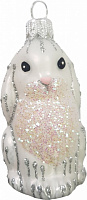 Ялинкова іграшка Юріта Білий Кролик символ 2023 року 1190M 8 см 