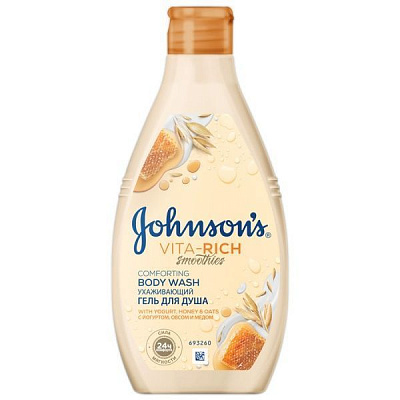 Гель для душу Johnson's з йогуртом, вівсом і медом 250 мл