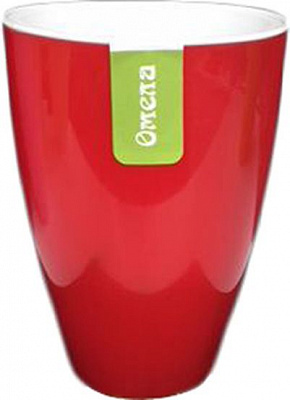 Горшок пластиковый Омела Самоувлажняющийся (1,3литра) круглый красный 