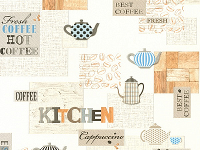 Шпалери вінілові на паперовій основі Слов'янські шпалери Expromt Ланч 5791-01 0,53x10,05 м