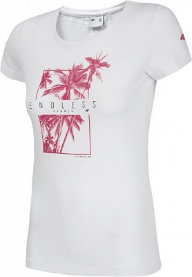 Футболка 4F H4L20-TSD025-10S H4L20-TSD025-10S XS білий