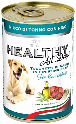 Корм Healthy All days паштет тунец и рис 400 г