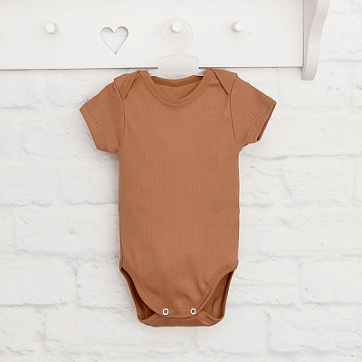 Боди детское унисекс Blanka р.74 коричневый 110221 