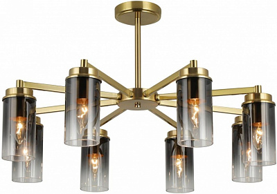 Люстра потолочная Sensio Andromeda 8x40 Вт E14 медь/дымчатый ALG-74674/8