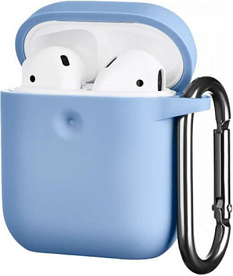 Чехол для наушников 2E для Apple AirPods Pure Color Silicone 3.0mm blue (2E-AIR-PODS-IBPCS-3-SKB) 