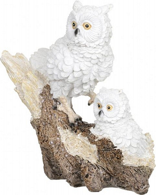 Декорация новогодняя Сувенир Пара сов 7х18 см ZY170046-A 