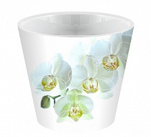 Горшок InGreen London Orchid Deco круглый 1,6л орхидея (ING6196БЛ) 
