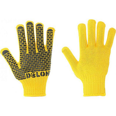 Рукавички Doloni з покриттям ПВХ крапка XL (10) 4078