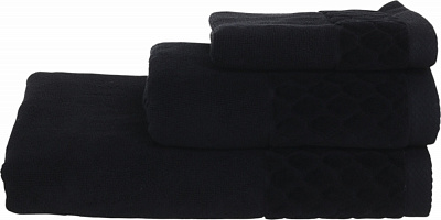 Рушник махровий VELOUR CELLS 33x50 см чорний La Nuit