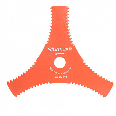 Диск для триммера Sturmax 3Т с зубьями 255 мм BTAM019