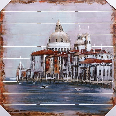 Картина 3D Гранд канал 91x91 см 