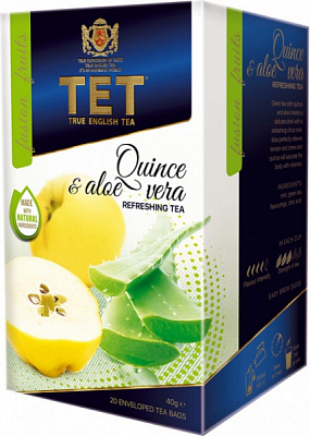 Чай зелений ТЕТ Quince&Aloe Vera 20 шт.