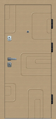 Дверь входная FORZA GROUP КАПО бежевый 2050x960 мм правая