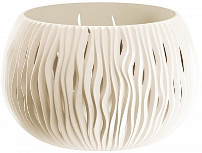 Горщик пластиковий Prosperplast Sandy Bowl Basic круглий 1,4л кремовий (23056-728)