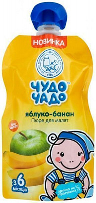 Пюре Чудо-Чадо ЯБЛОКО-БАНАН 90 г 