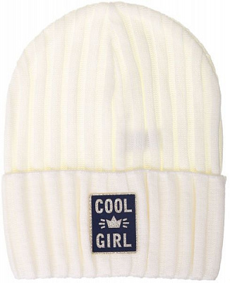 Шапочка детская для девочки Kraft+ 2560 р.52 молочный 