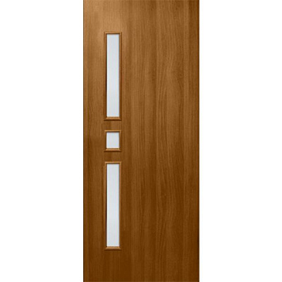 Дверное полотно Комфорт 70 см ольха со стеклом