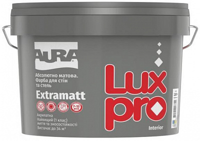 Фарба інтер'єрна акрилатна Aura® Luxpro Extramatt TR глибокий мат база під тонування 2,25л 2,8кг
