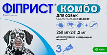 Капли КРКА Фиприст Комбо для собак 20-40 кг №3 пипетки