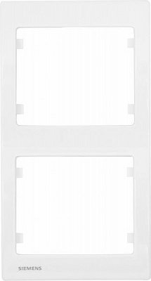 Рамка двухместная Siemens IRIS вертикальная белый G-S18102
