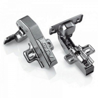 Петля равнолежащая Clip с доводчиком + монтажная планка GTV 