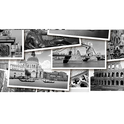 Декор Golden Tile Absolute Collage 2 черный 300x600 мм