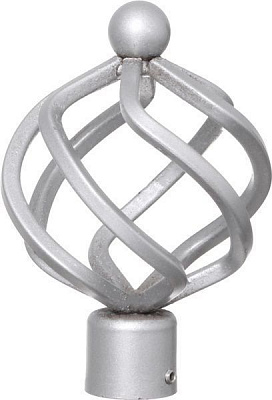 Наконечник Gardinia Ally Короб набірний d19 мм матове срібло 1 шт.