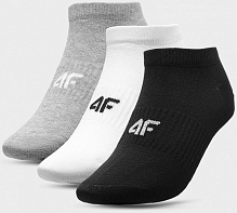 Шкарпетки 4F 4FSS23USOCF156-90S р.39-42 сірий/білий/чорний 3 шт.