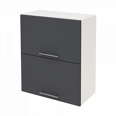 Шафа верхня Руна МВЖП 600x718x300 мм сірий попіл/білий ROKO